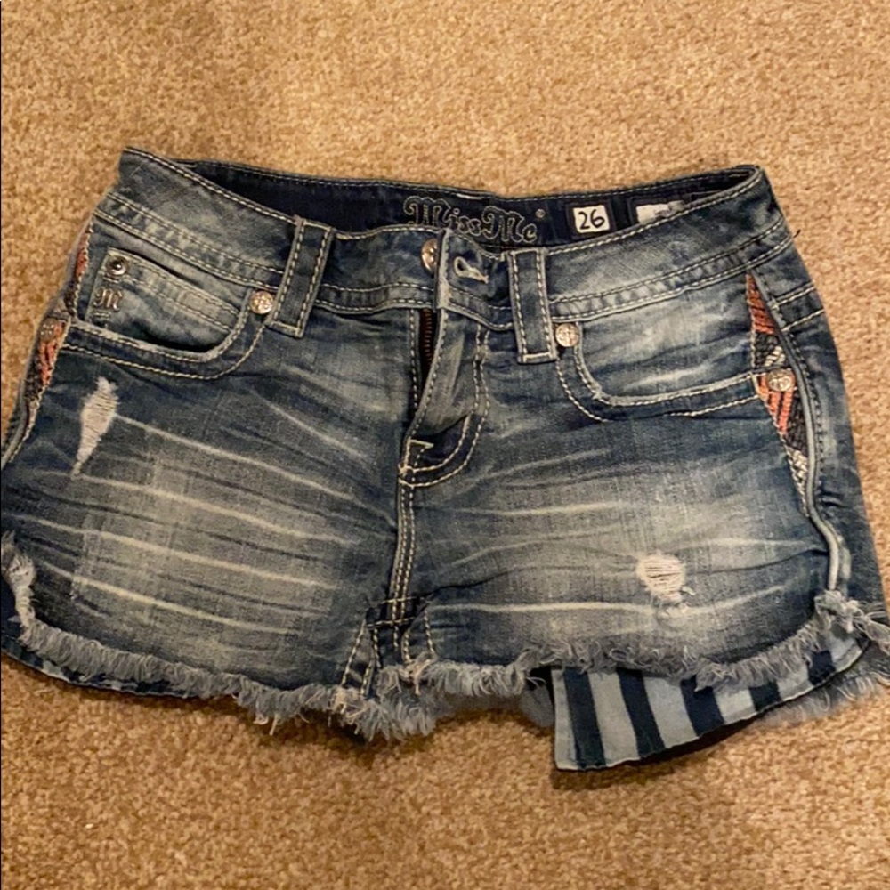Denim shorts